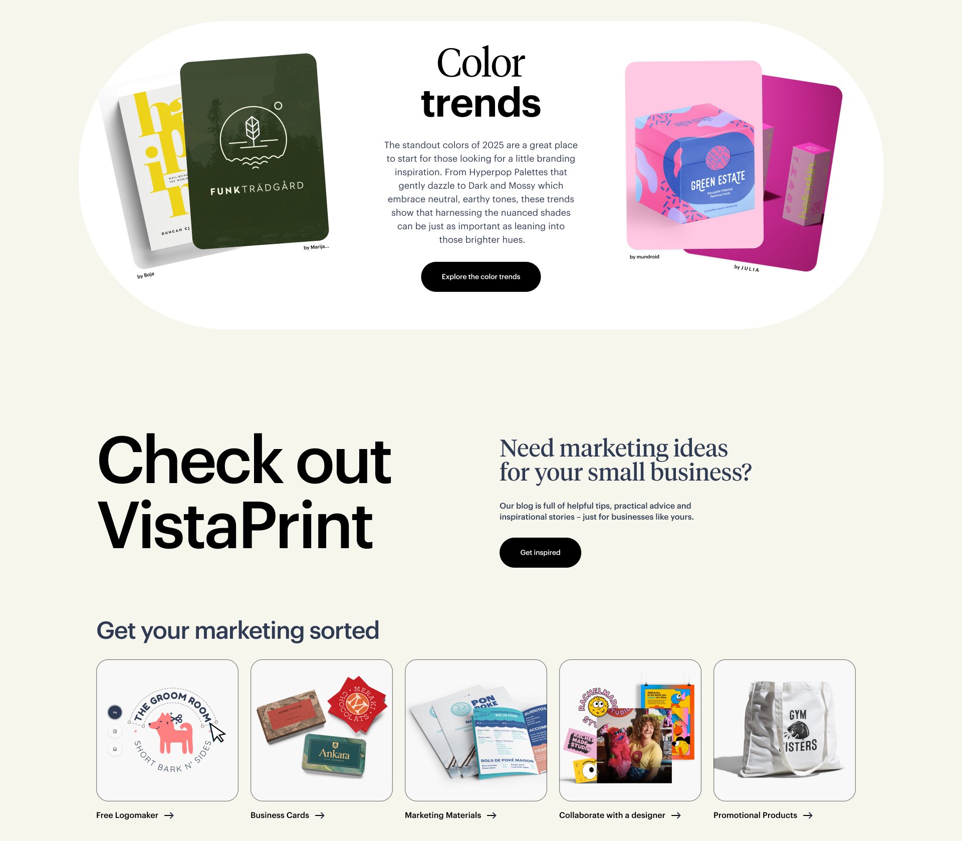 Vista Trends 2025 — colour trends and product block